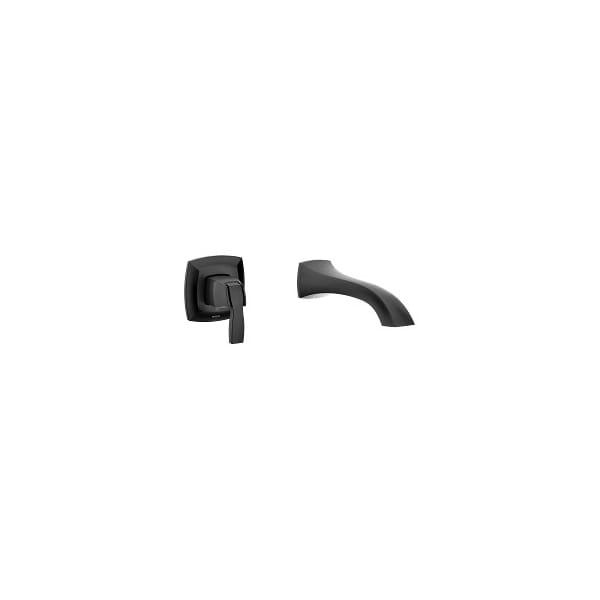 Voss One-Handle Tub Filler in Matte Black